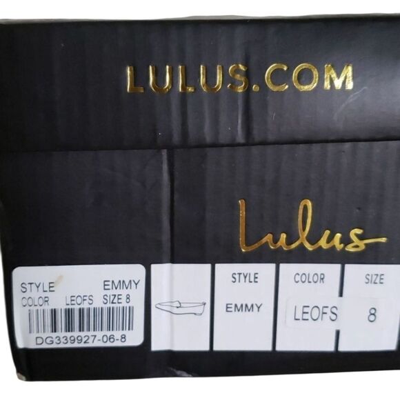 Lulu's Pointed Toe Leopard Print Flats - Picture 4 of 5